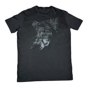 Dsquared2 Black Tonal Bear Graphic T-Shirt